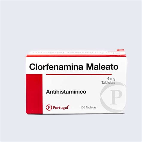 CLORFENAMINA 4MG TAB CAJAX100 Nefrofarma