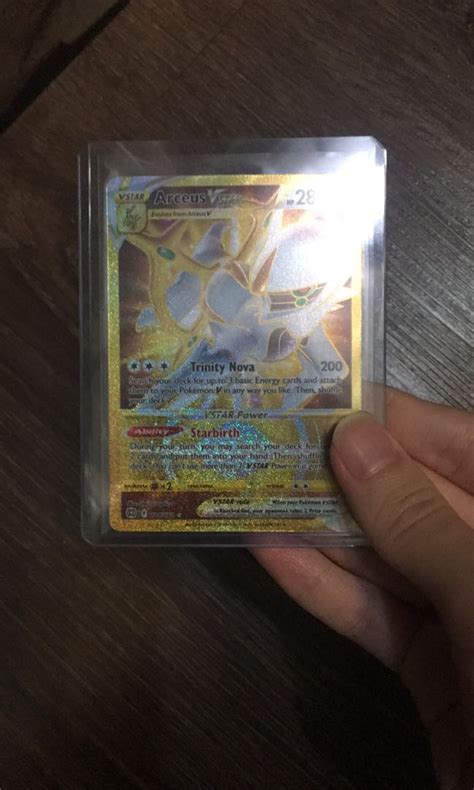 Arceus VSTAR Gold Secret Rare Brilliant Stars 184 172 Hobbies Toys