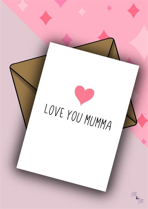 Buy Love You Mumma Mothers Day Card Lovely Card For Mum Handmade