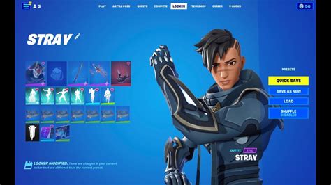 New Stray Fortnite Chapter 4 Season 2 Battle Pass Skin Youtube