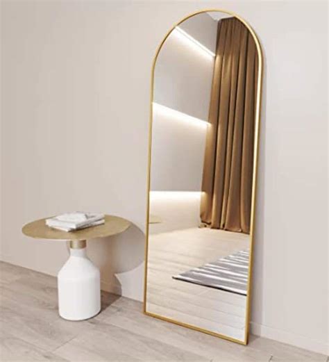 Buy Gold Full Length Arch Mirror With Stand By Casagold Online Full