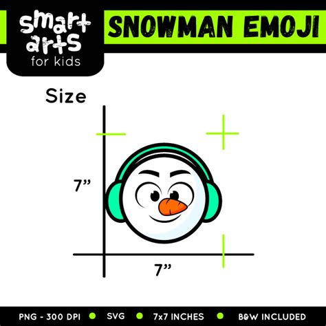 Snowman Emoji Clip Art - Educational Clip Arts and Bible Stories