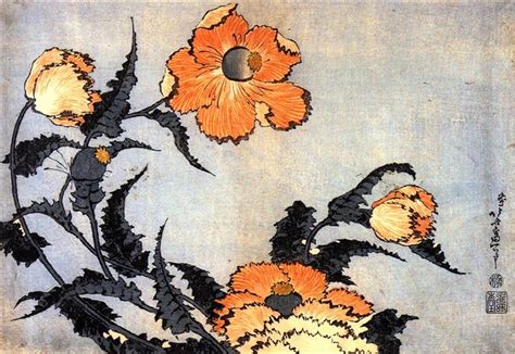 Poppies Katsushika Hokusai WikiArt Org