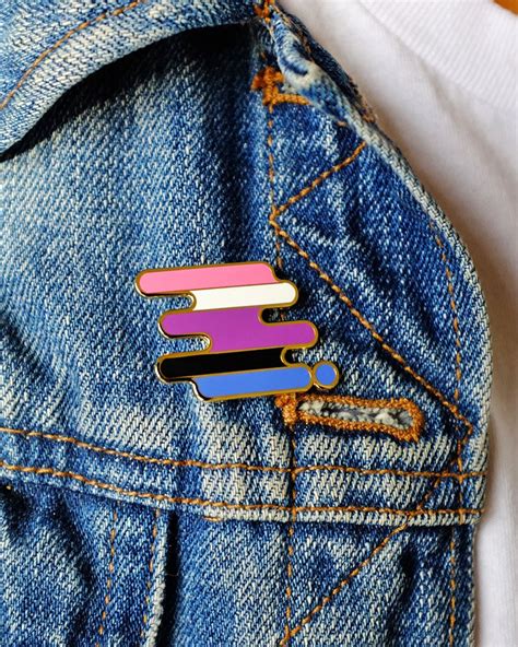 Gender Fluid Pride Pin