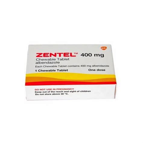Zentel Chewable Tablet 400 Mg Packaging Type Strips At ₹ 909box In
