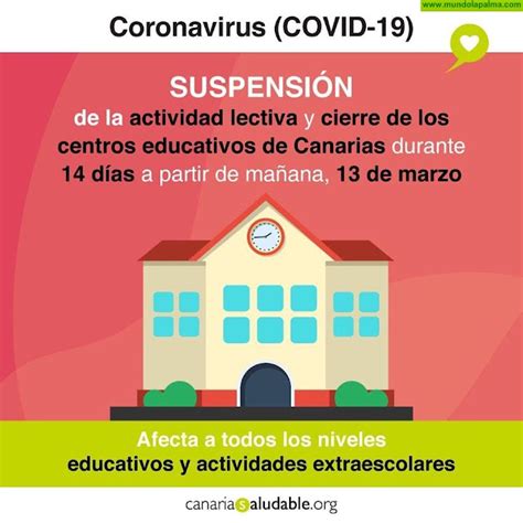 El Gobierno De Canarias Suspende Las Clases A Partir De Ma Ana En Todos