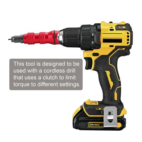 Professional Electric Rivet Nut Gun Adaptor Insert Cordless Drill