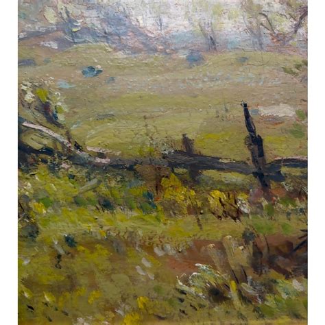 Henry Ward Ranger Farm Landscape W Wooden Fence Oil Painting Chairish