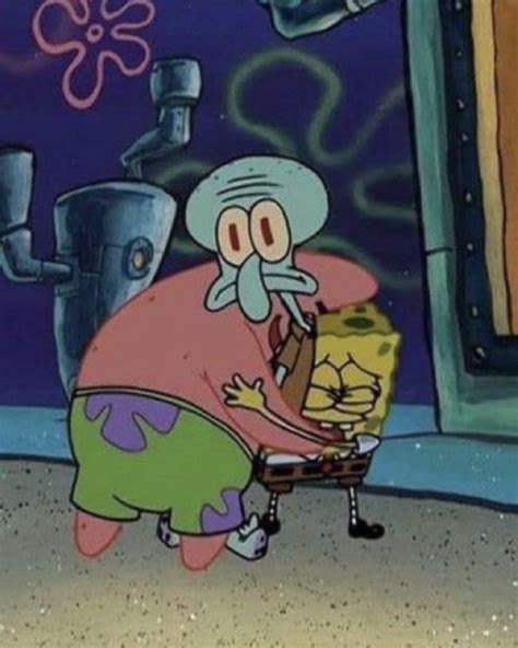 Squidward patrick spongebob awkward hug meme | Spongebob, Spongebob funny, Squidward tentacles