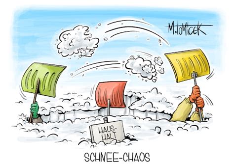 Schnee Chaos Von Mirco Tomicek Politik Cartoon Toonpool