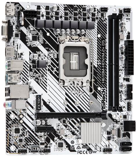 Asrock H M Hdv M D Lga Intel H X Ddr Vga Hdmi