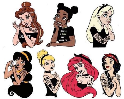 Pin By Skye Teagle On Art Drawings Punk Disney Disney Princess