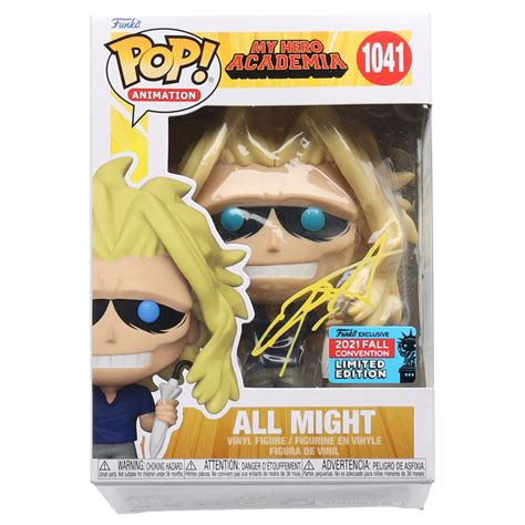 Christopher Sabat Signed All Might "My Hero Academia" #1041 Funko Pop! Vinyl Figure (JSA ...