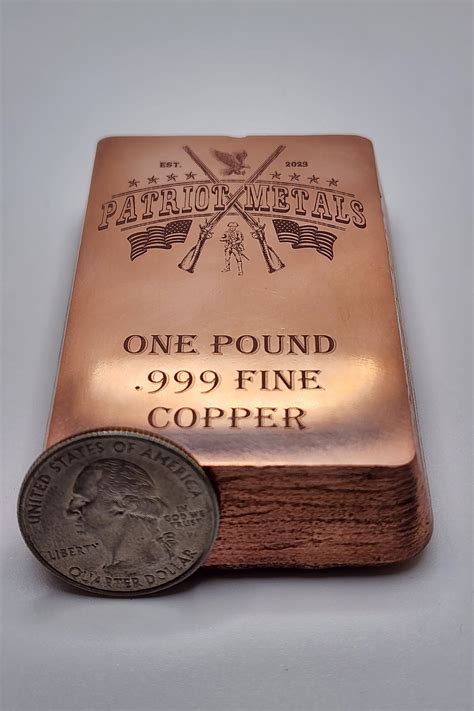 1 Pound 999 Fine Copper Bar Mirrored Finish Etsy