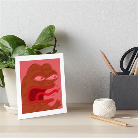 Pepe The Frog Reeeee Art Board Print For Sale By Pepe Leaker