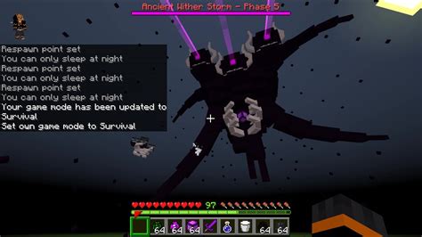 Ancient Wither Storm 57 S DISCS ADD ON BETA MCPE MCBE Wither Storm In