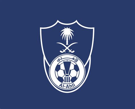 Alabama Ahli Club Logo Símbolo Blanco Saudi Arabia Fútbol Americano