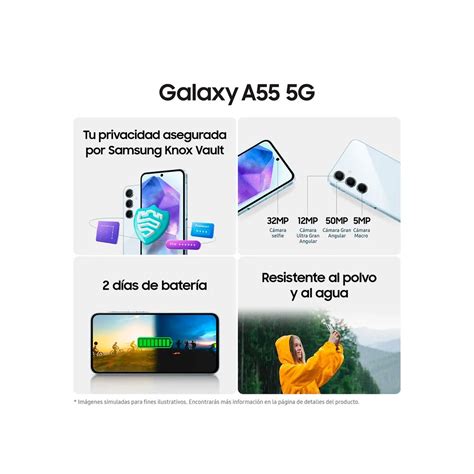 Smartphone Samsung Galaxy A55 5g Awesome Iceblue 8128gb