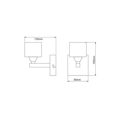 Aplique Cuadrax Níquel Satinado V Optico 1L G9 Lampicris Iluminação