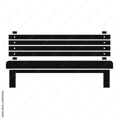 Park Bench Icon Simple Illustration Of Park Bench Vector Icon For Web Design Isolated On White