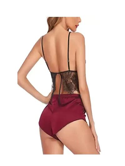 Buy Galsmaky Women Hot Satin Lingerie With Panty Sexy Dress Sexy Night Dress First Night Sexy
