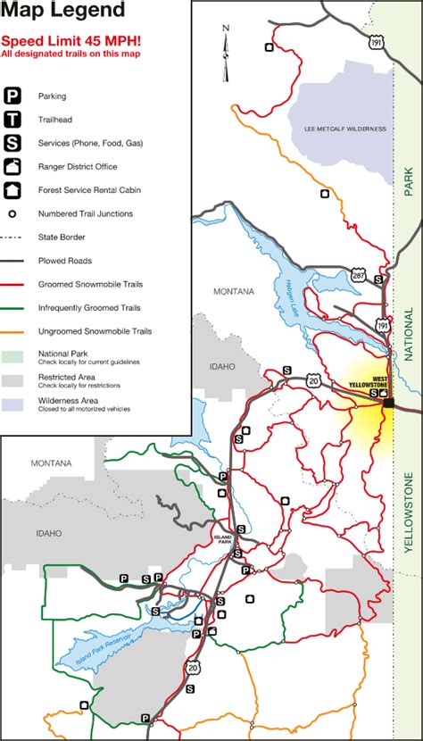 Map West Yellowstone Montana - Map Worksheets