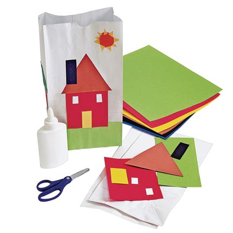 White Paper Craft Bags - Set of 100