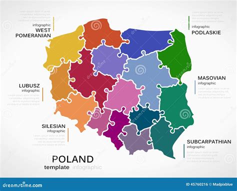 Map Of Poland Stock Vector Image