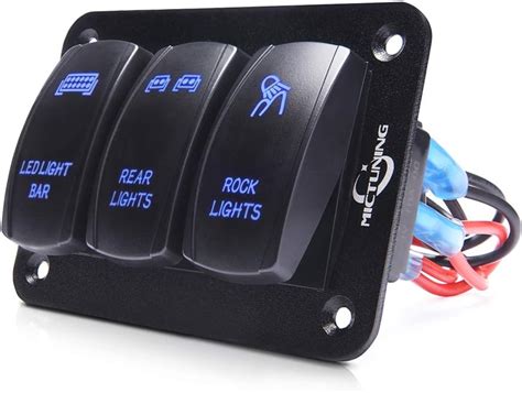 Mictuning Gang Rocker Switch Panel Pin On Off Toggle Switch