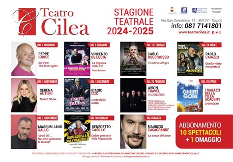 Il Teatro Cilea Svela Il Cartellone Della Nuova Stagione Teatrale 2024