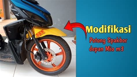 Modifikasi Cara Potong Spakbor Depan Mio M Youtube