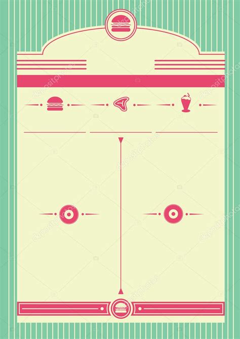 1950s Diner Style Background and Frame — Stock Vector © wingnutdesigns #27846507