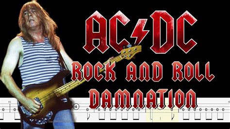 Ac Dc Rock N Roll Damnation Bass Tabs By Chamisbass Youtube