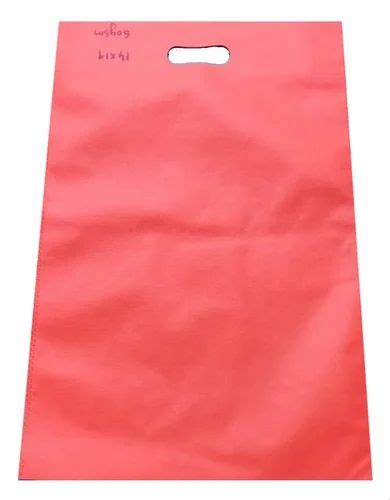 Plain Red D Cut Non Woven Bag For Shopping At Rs 5 5 Piece In Thrissur