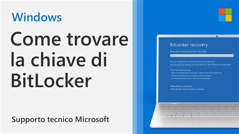 Come Trovare La Chiave Di Ripristino Di BitLocker Microsoft YouTube