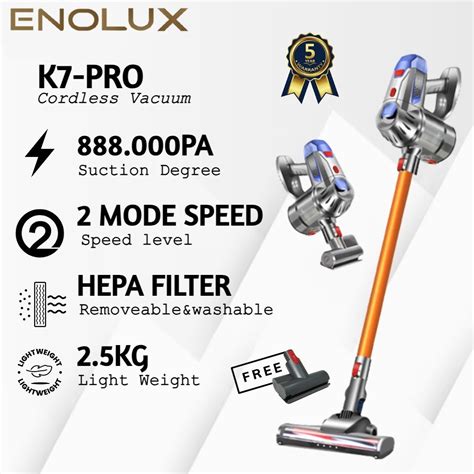 New 2023 K7 PRO Cordless Vacuum Vacuum Cleaner 3Pin Plug Free Dust