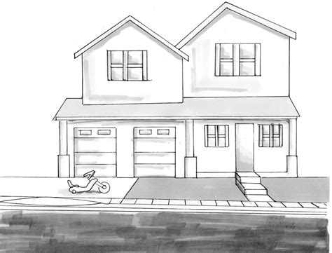 Dream House Drawing at PaintingValley.com | Explore collection of Dream ...