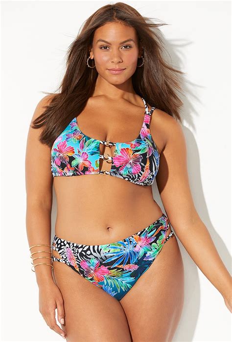 Plus Size Ashley Graham X Swimsuits For All Artiste High Waist Bikini