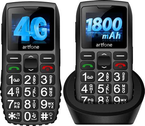 Amazon Artfone G Volte Big Button Cell Phone Unlocked For Seniors