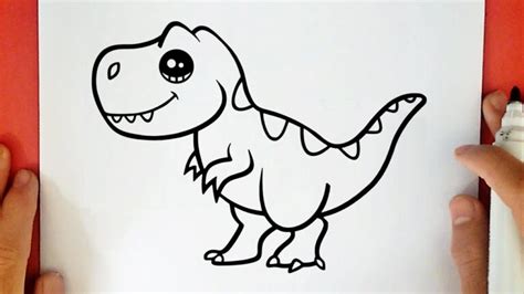 Aprende A Dibujar Un Tiranosaurio Rex De Manera Fácil Guía Paso A Paso