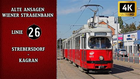 Linie 26 Wien Alte Straßenbahn Ansagen Kagran Strebersdorf 1996