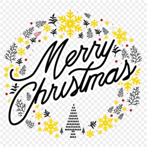 Merry Christmas Typography Vector Art Png Merry Christmas Typography