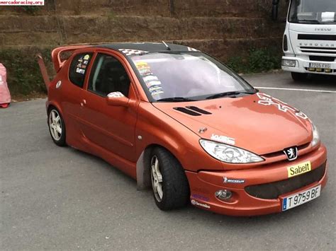 Peugeot 206 gti con barras antivuelco bacquets alerón wrc