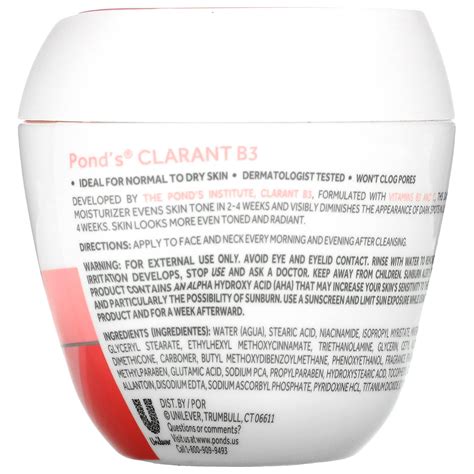 Ponds Clarant B3 Dark Spot Correcting Cream 7 Oz 200 G