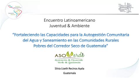 Fortaleciendo Las Capacidades Para La Autogesti N Comunitaria Del Agua