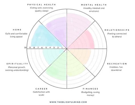 Wellness Wheel Printable PDF