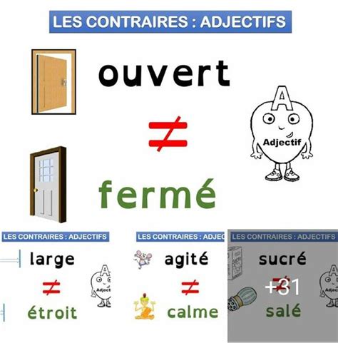 Les contraires exemples d adjectifs verbes préfixes télécharger