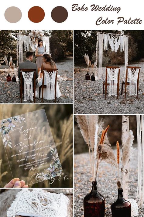 Boho Wedding Color Palette Ideas to Inspire You - Clarity & Co