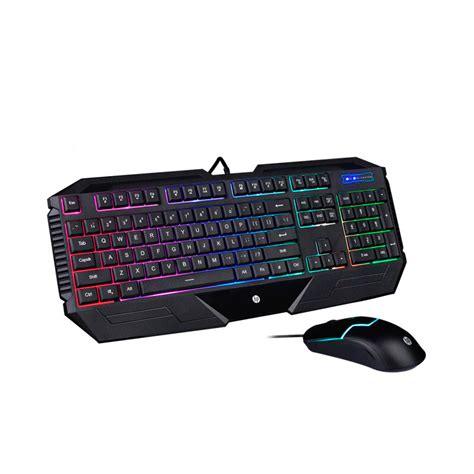 Teclado Con Mouse Hp Gamer Usb Gk Multimedia Retroiluminado Espa