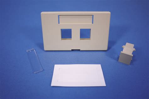 🏠 Leviton Ivory 2 Port Quickport Jack Cubicle Wallplate In Stock Fruit Ridge Tools